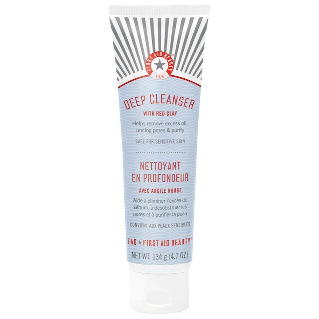 First aid beauty deep cleanser with Red Clay