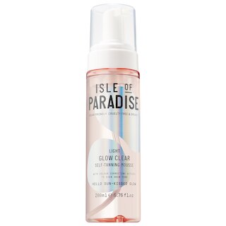 Glow Clear, Color Correcting Self-Tanning Mousse Light